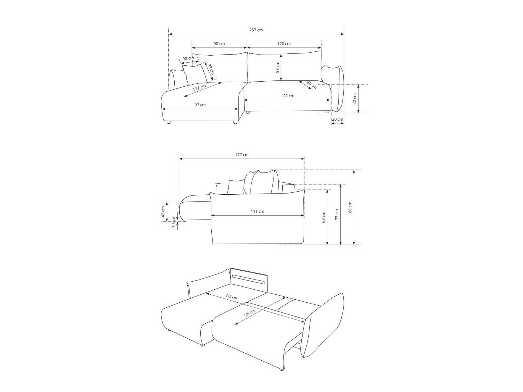 Угловой диван Kingston 153 (Tilia 56)