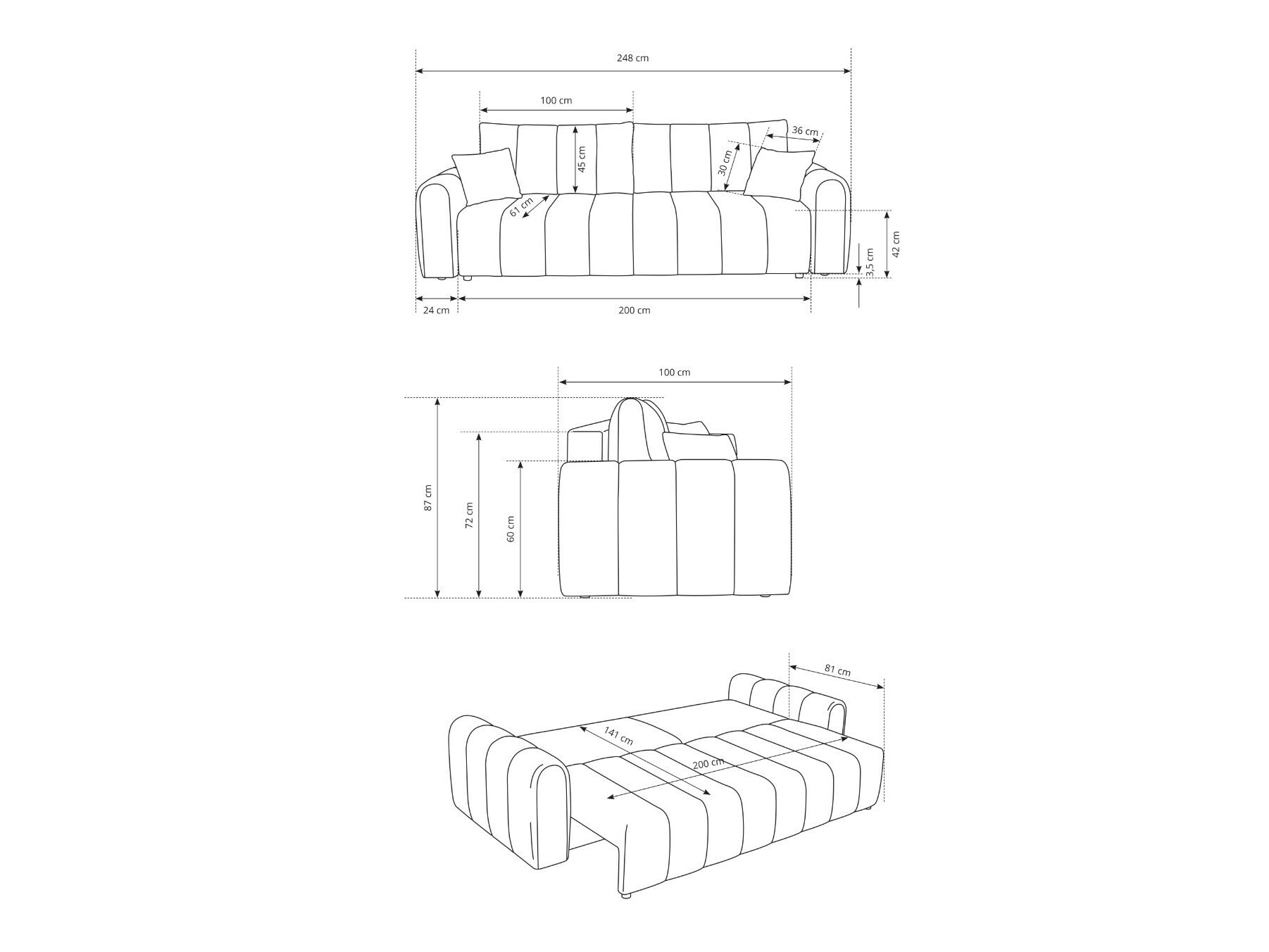 Диван-кровать Kingston 159