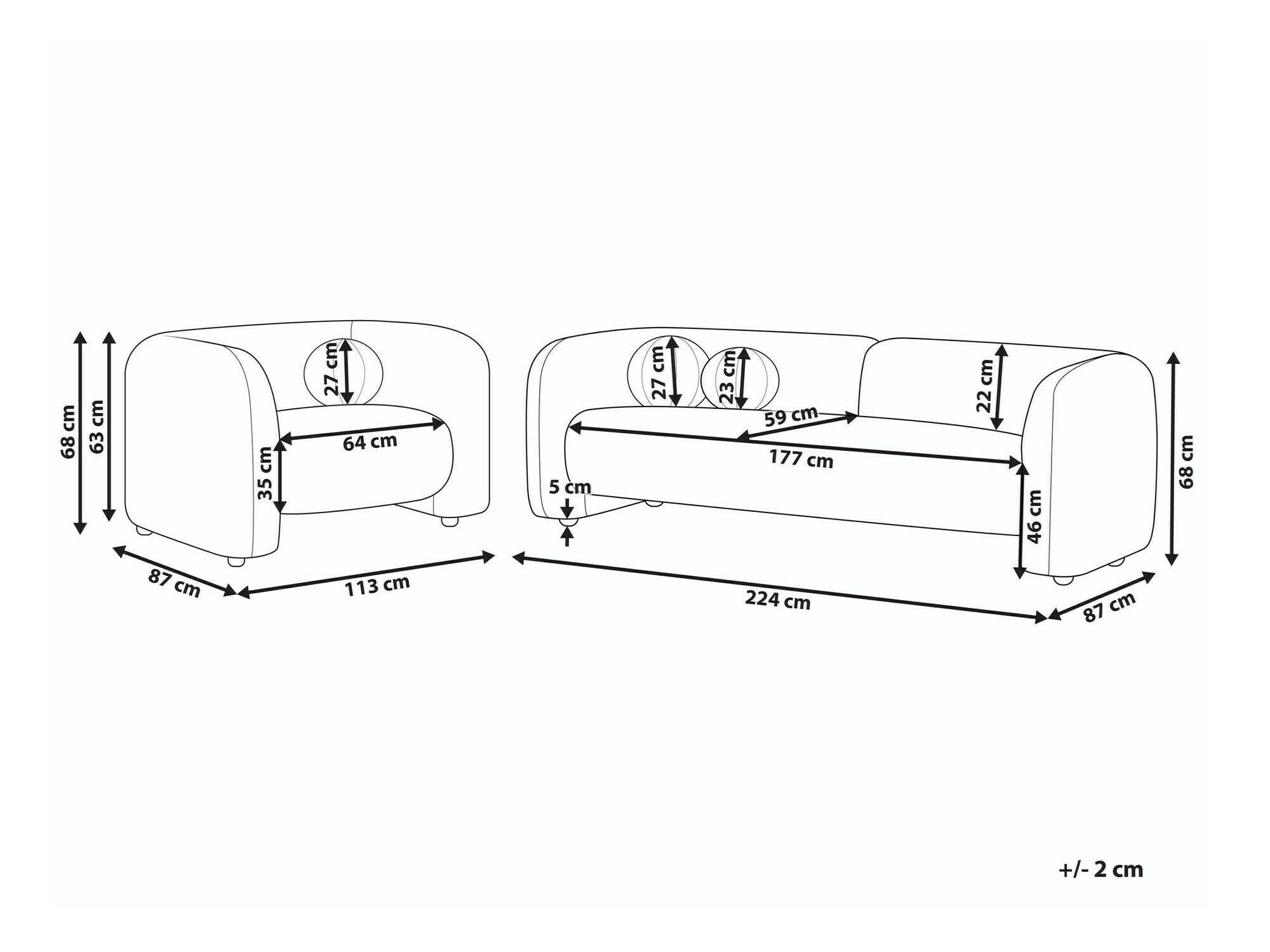 Mīksto mēbeļu komplekts Veselme 109