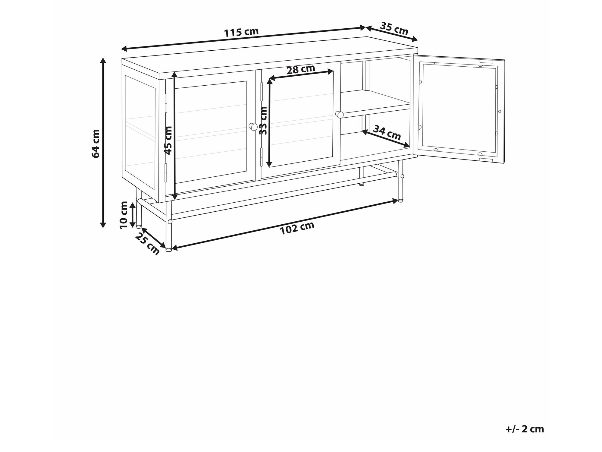 Skapis Berwyn 2450 (Balts)