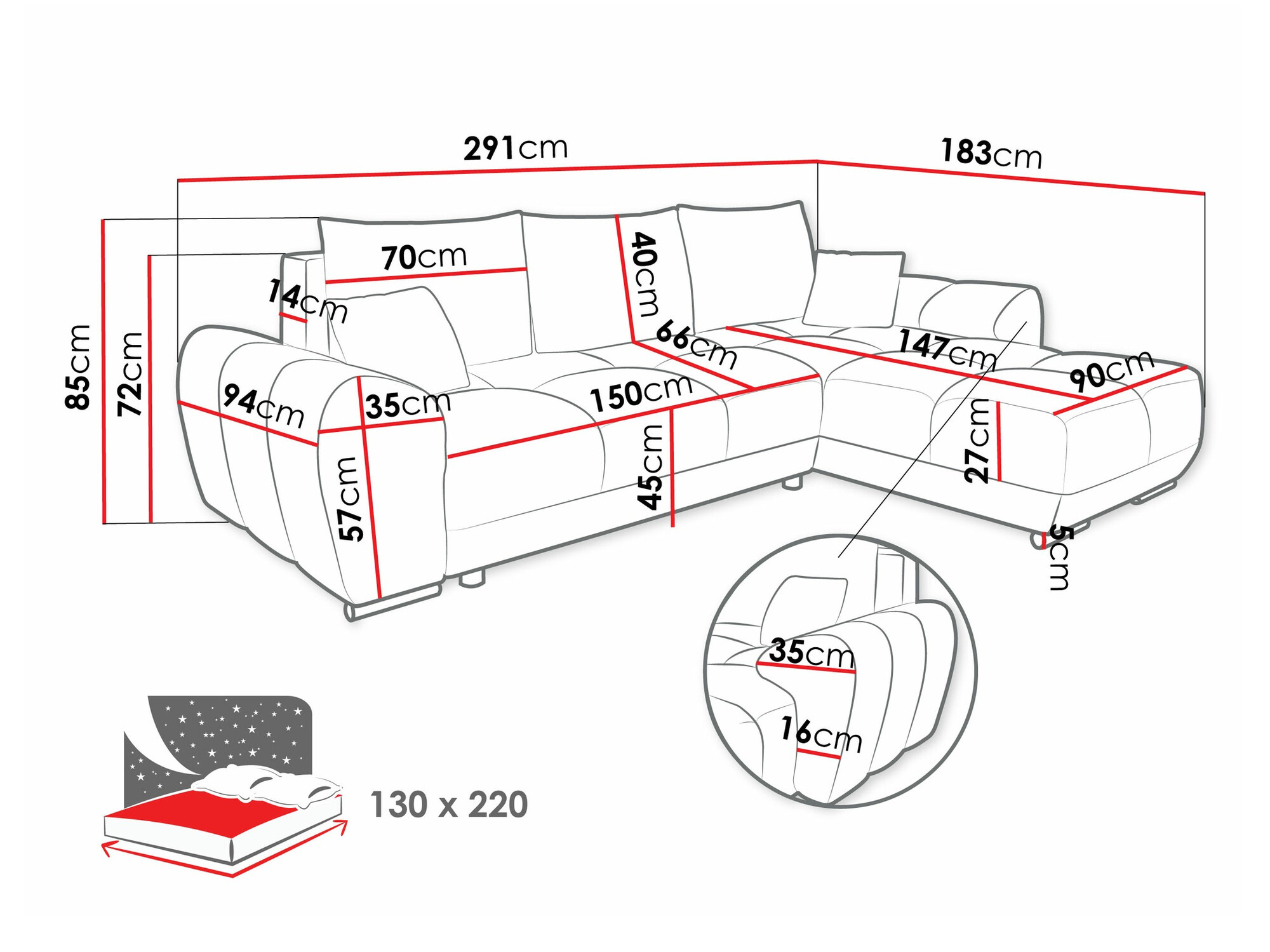 Stūra dīvāns Camden 100 (Velo 621)