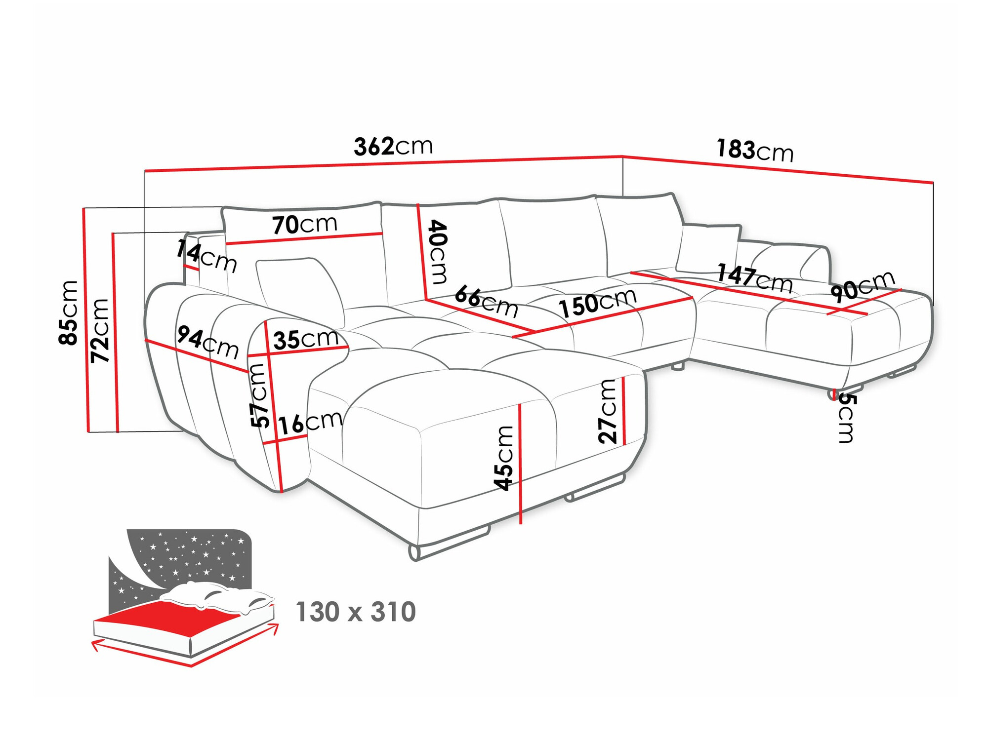 Stūra dīvāns Camden 101 (Velo 621)