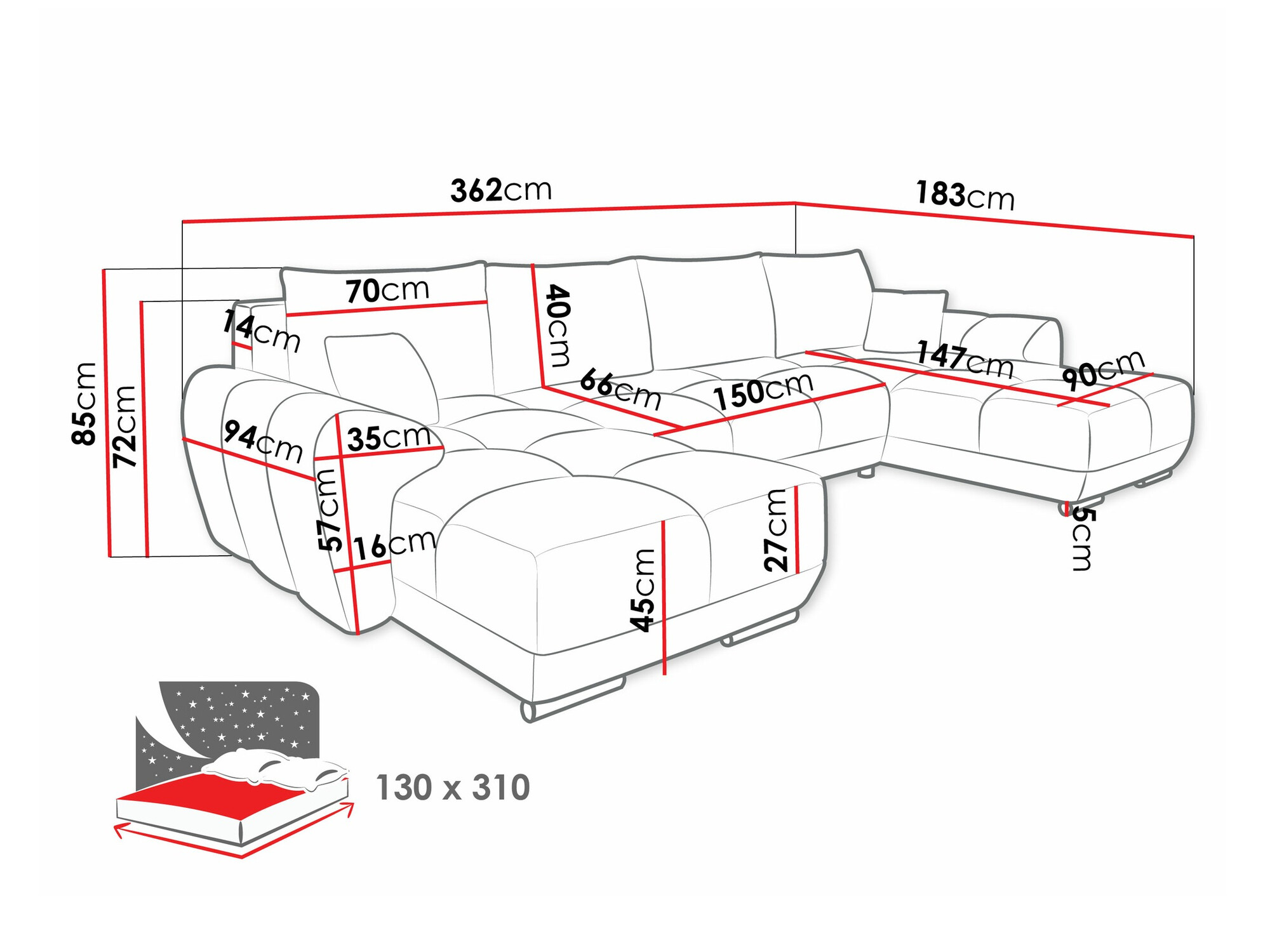Stūra dīvāns Camden 101 (Velo 633)