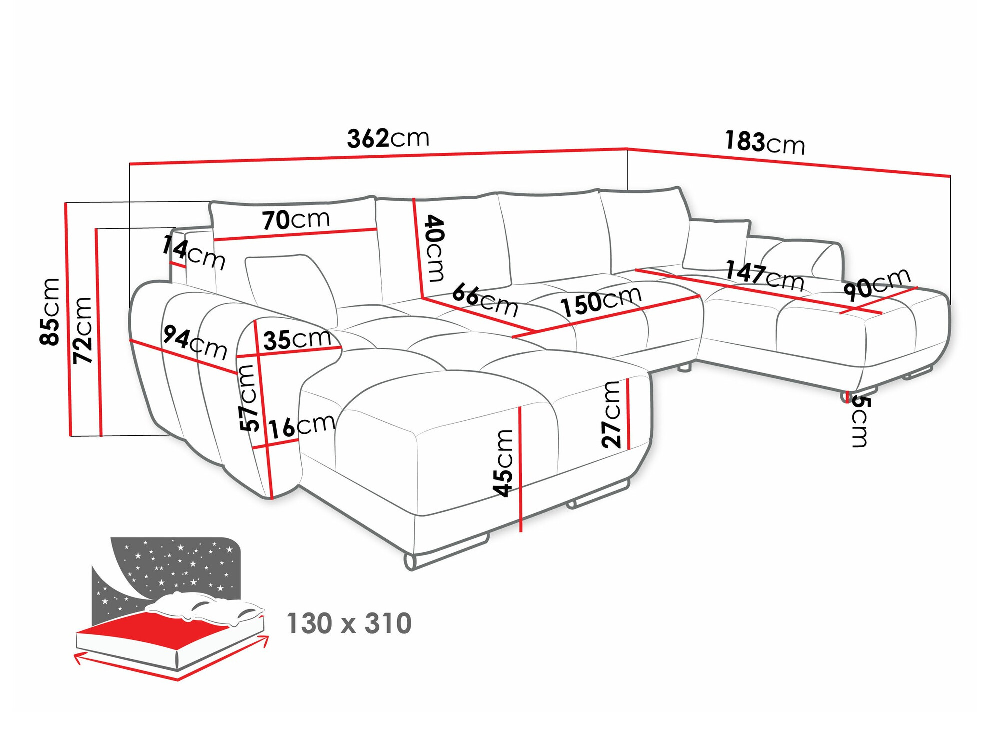 Stūra dīvāns Camden 101 (Velo 636)