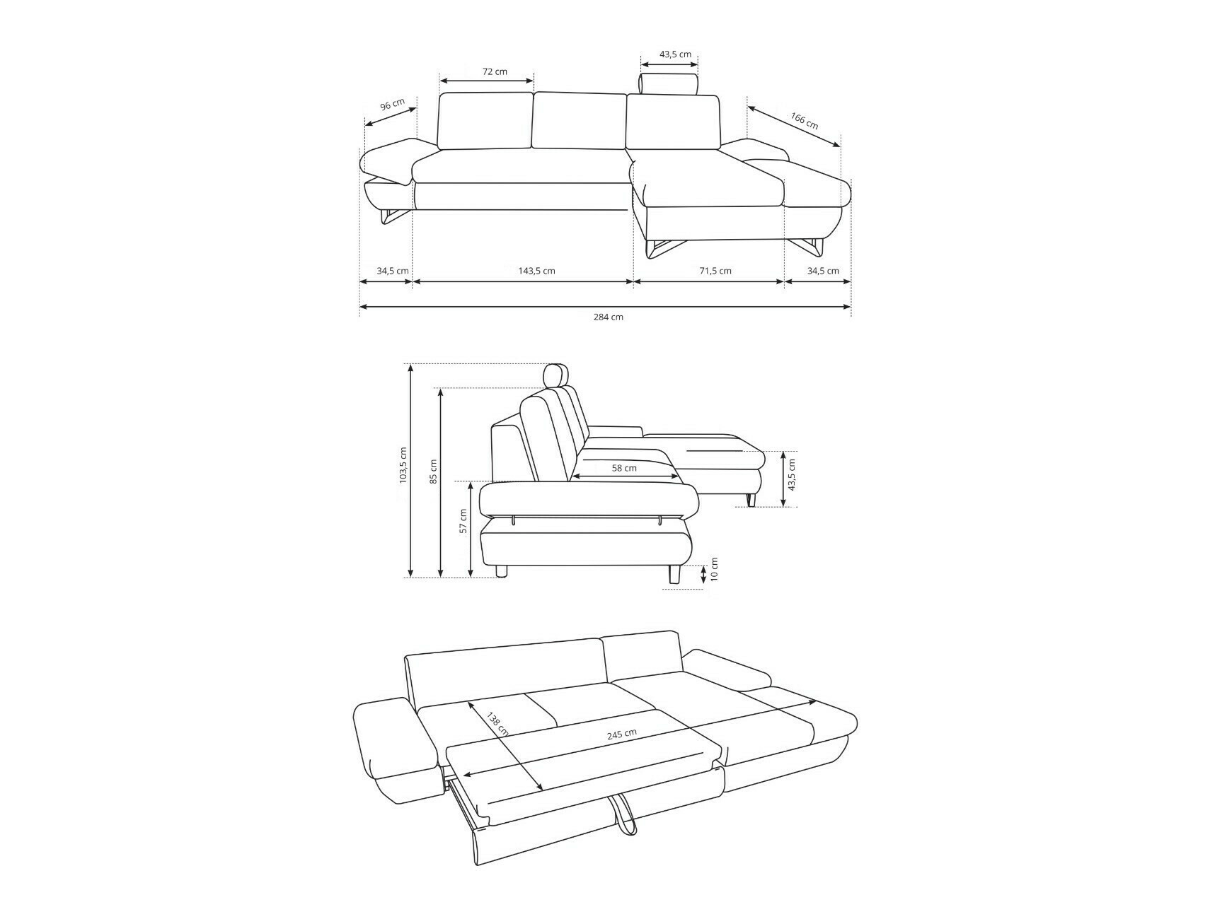Stūra dīvāns Kingston 161 (Sally 2)