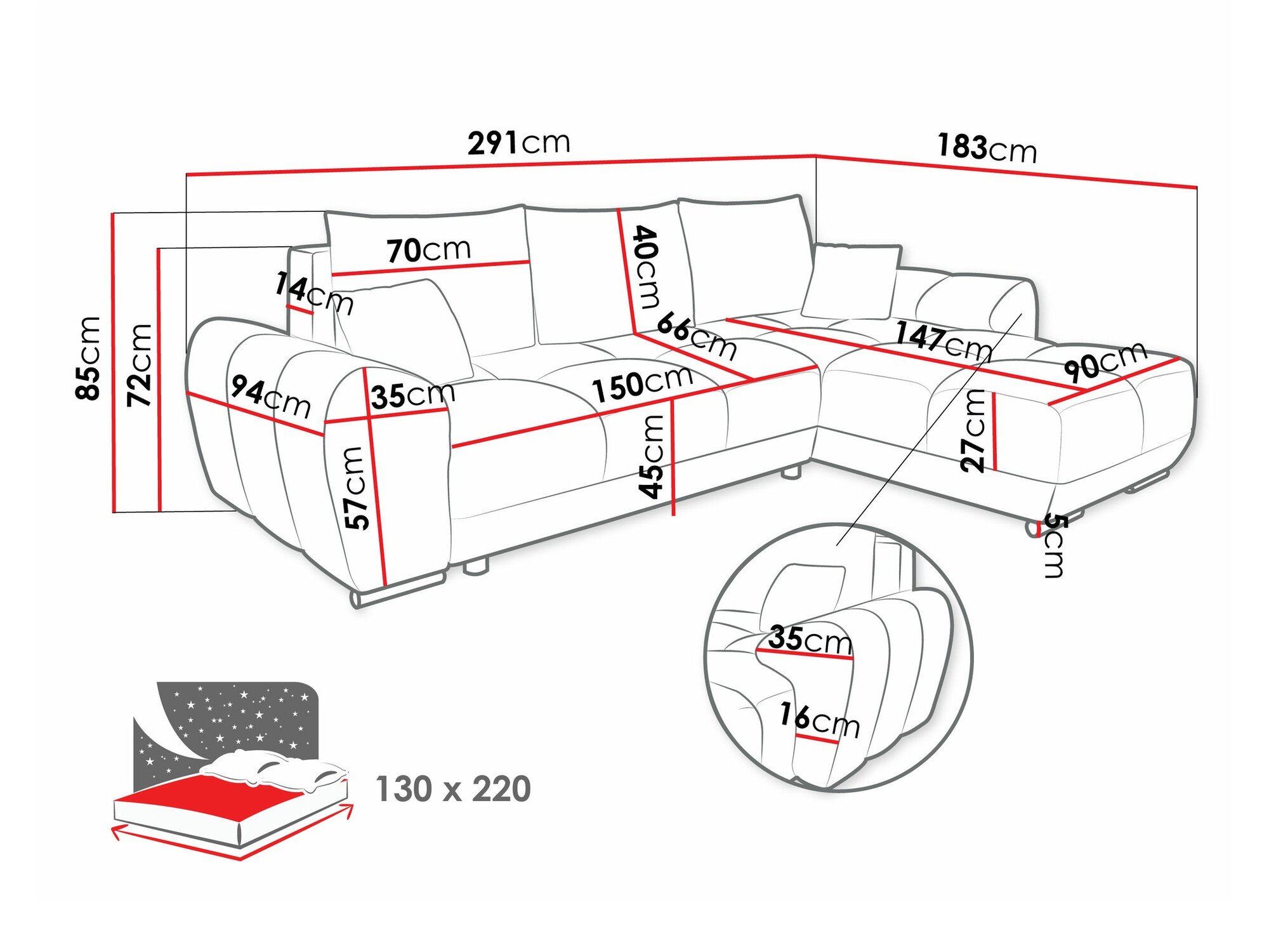 Stūra dīvāns Signis (Velo 635)