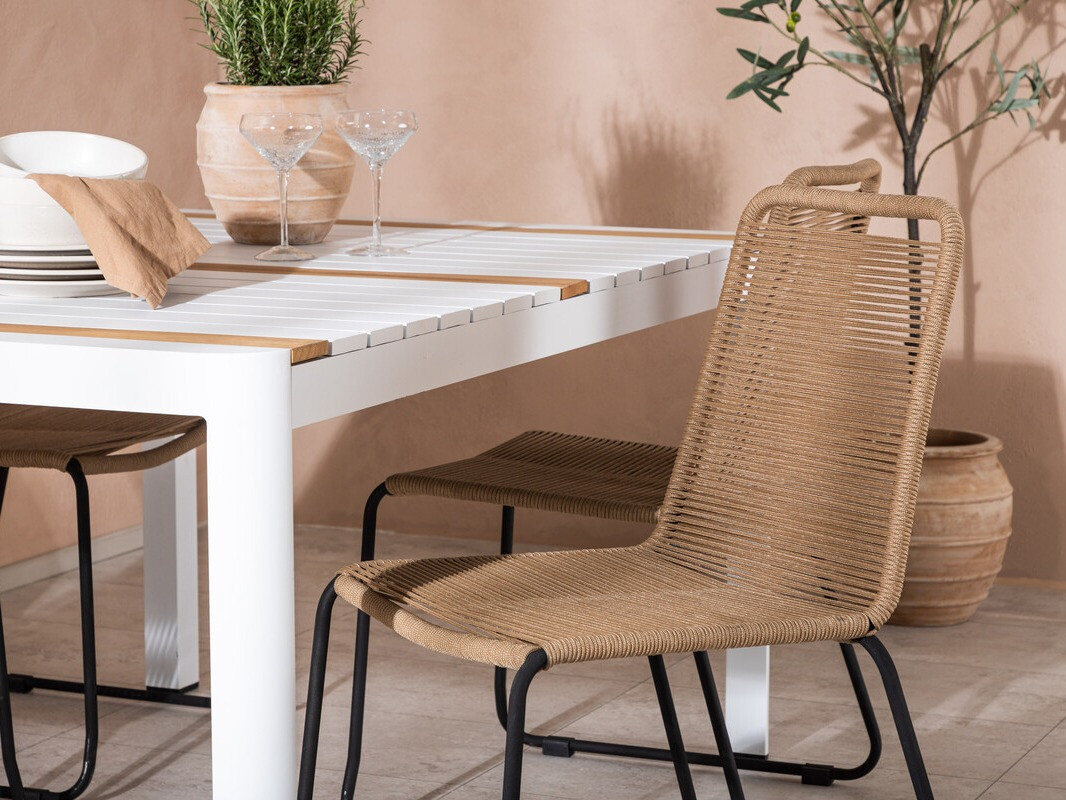 Galds un krēslu komplekts Dallas 4671 (Balts)