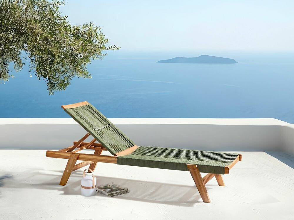 Sauļošanās krēsls Bensevu 101 (Akācija + Zaļš)