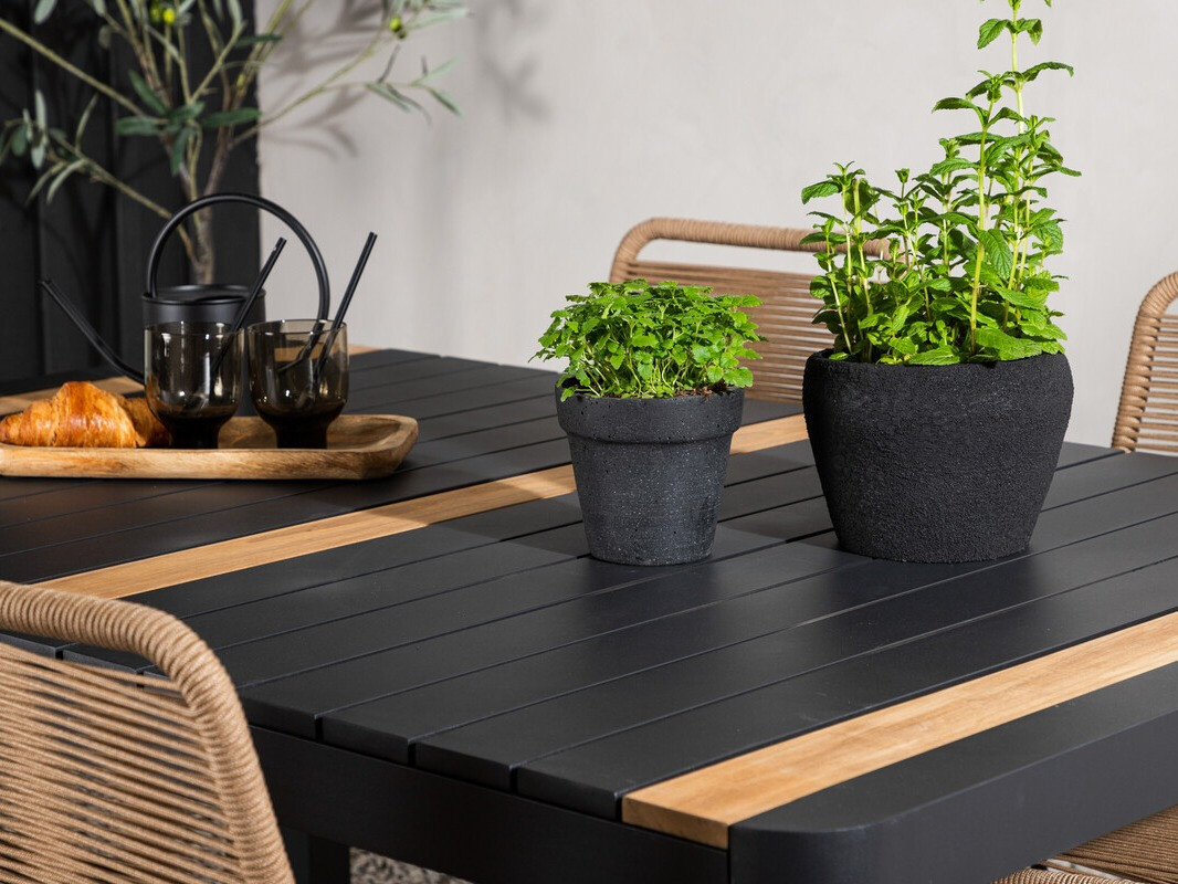 Стол и стулья Dallas 4671 (Чёрный)