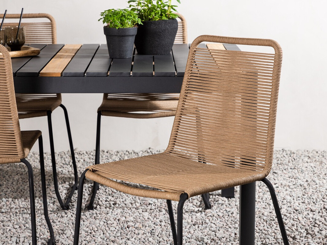 Стол и стулья Dallas 4671 (Чёрный)