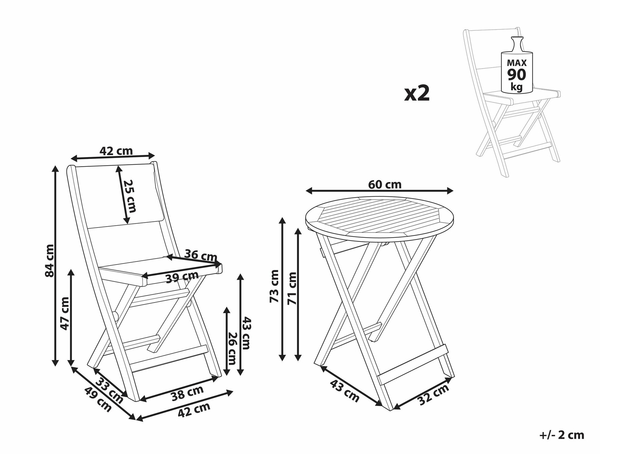 Балконный комплект Bensevu 102 (Акация + Зелёный)