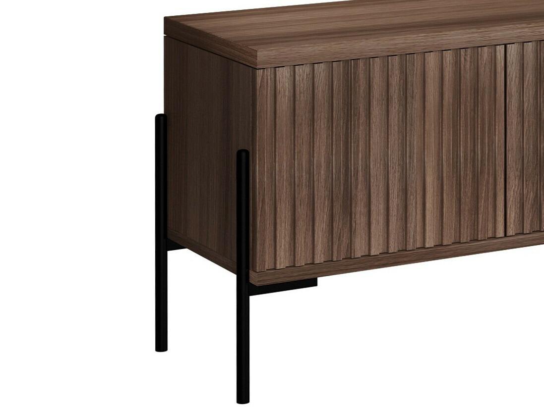 TV galds Denton 1188 (Melns + Rieksts)