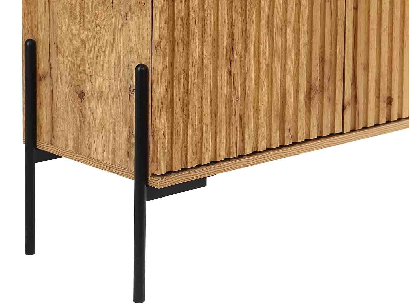 ТВ тумба Denton 1188 (Чёрный + Дуб вотан)