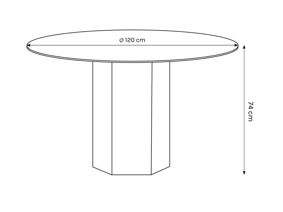 Galds Beckley 141 (Pelēks marmors)
