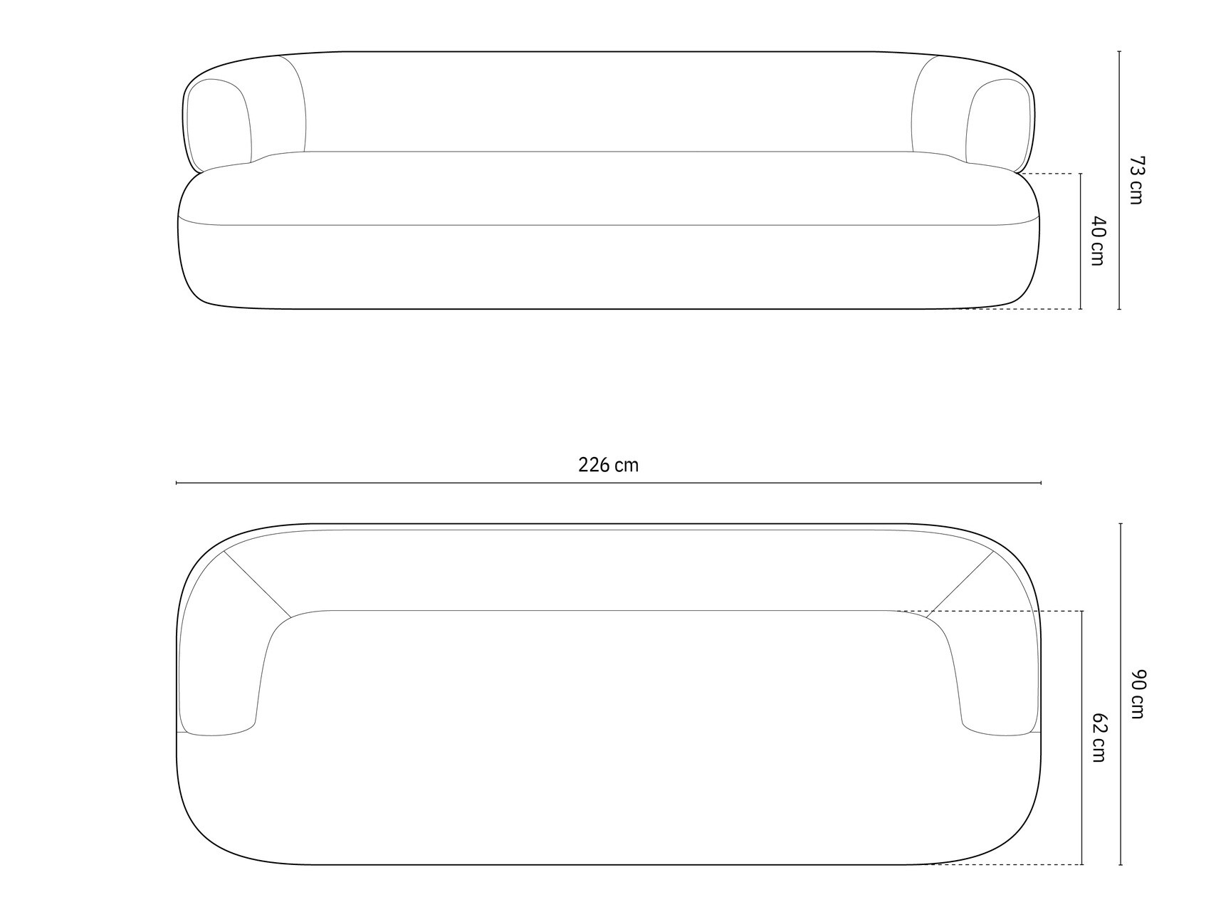 Dīvāns Beckley 144 (Ascot Nata)