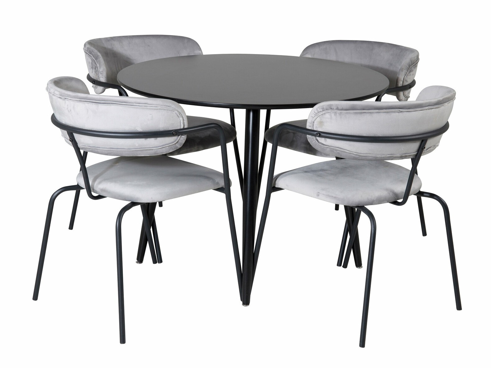 Ēdamistabas komplekts Dallas 4687 (Pelēks)