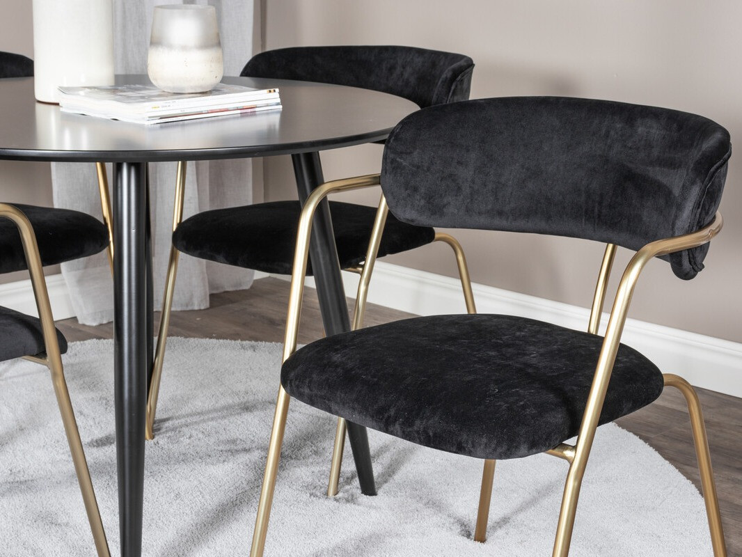 Обеденный гарнитур Dallas 4687 (Чёрный)