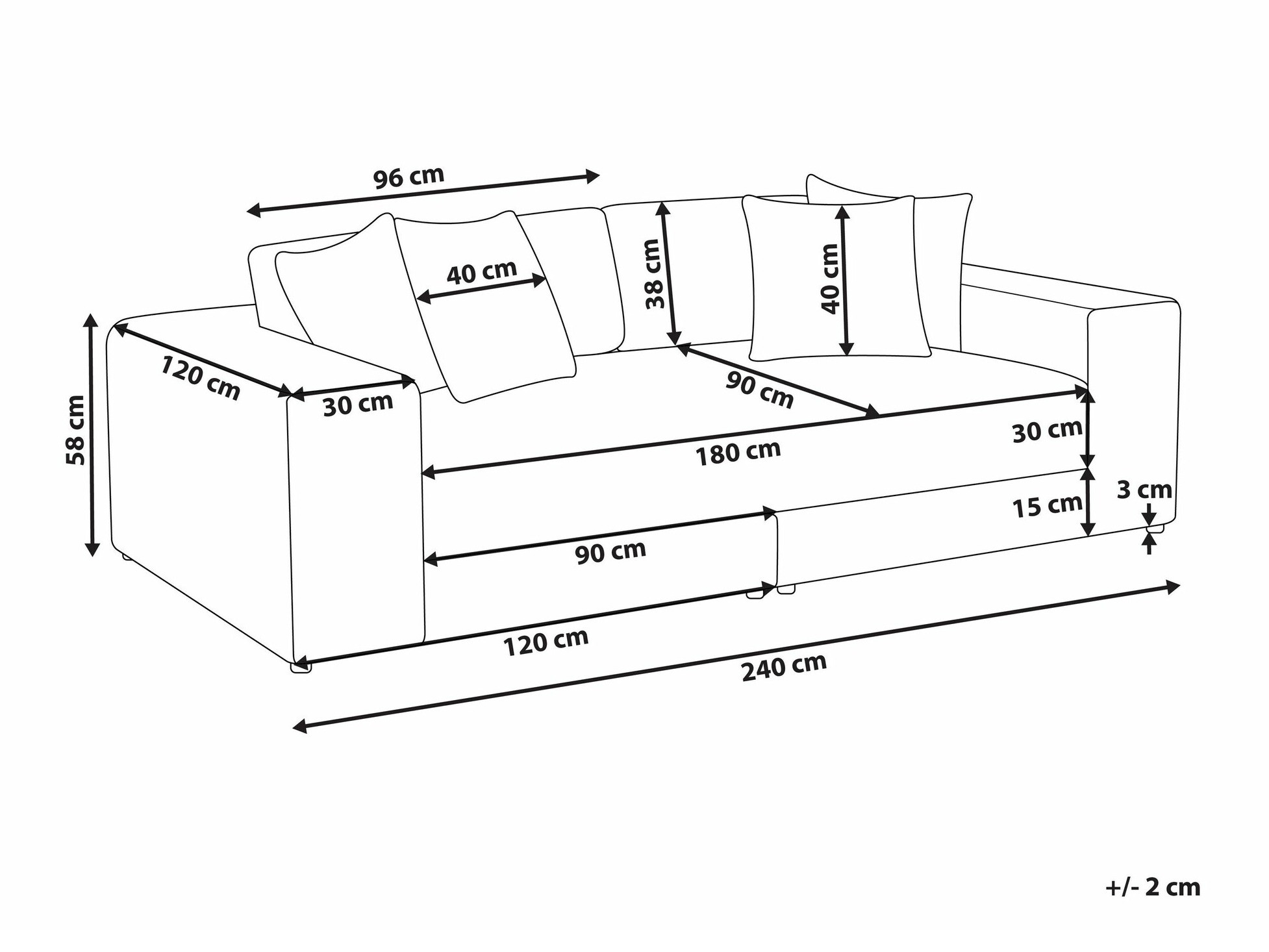 Диван Berwyn 2464 (Чёрный)