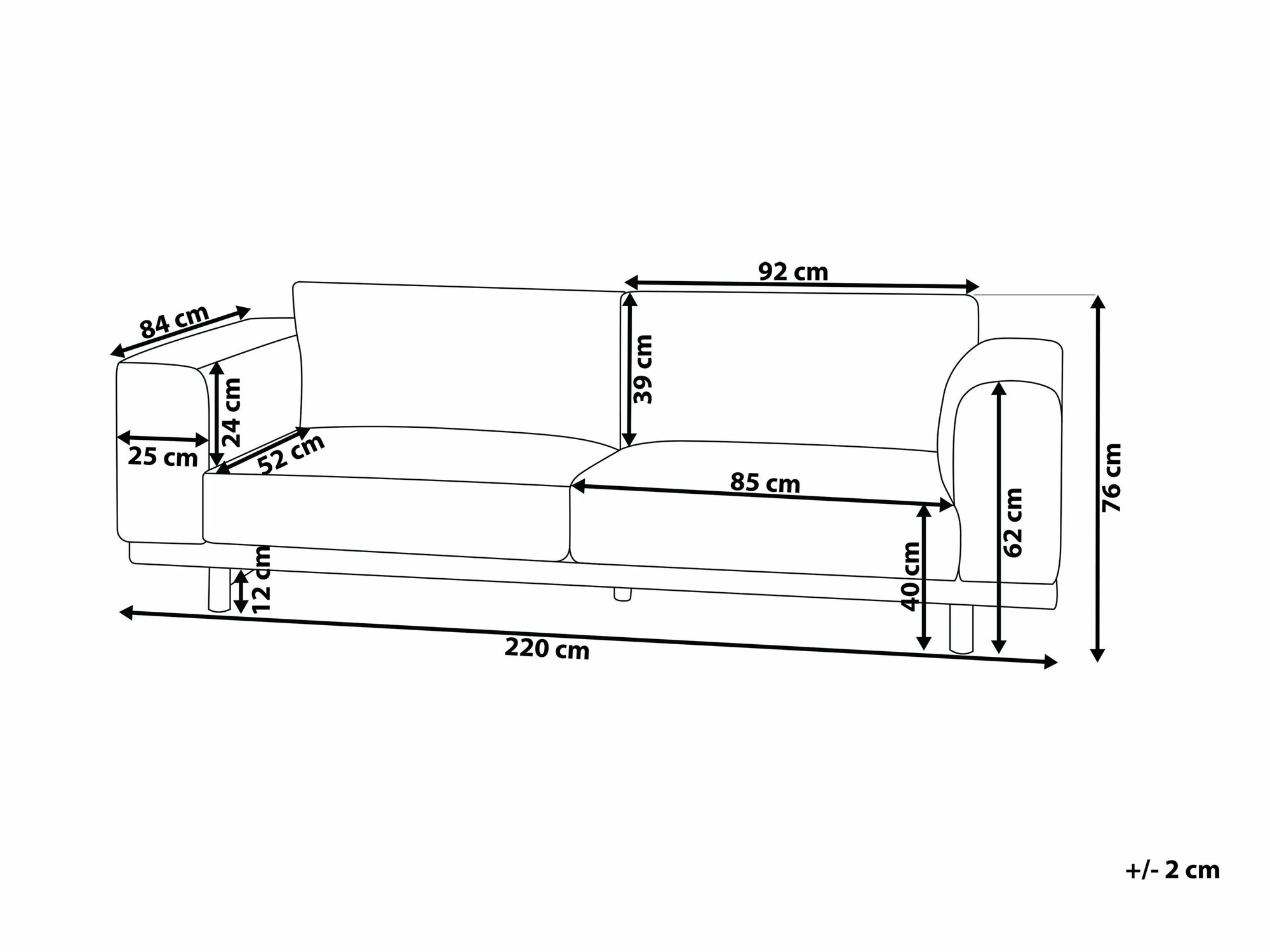 Dīvāns Berwyn 697 (Sarkans)