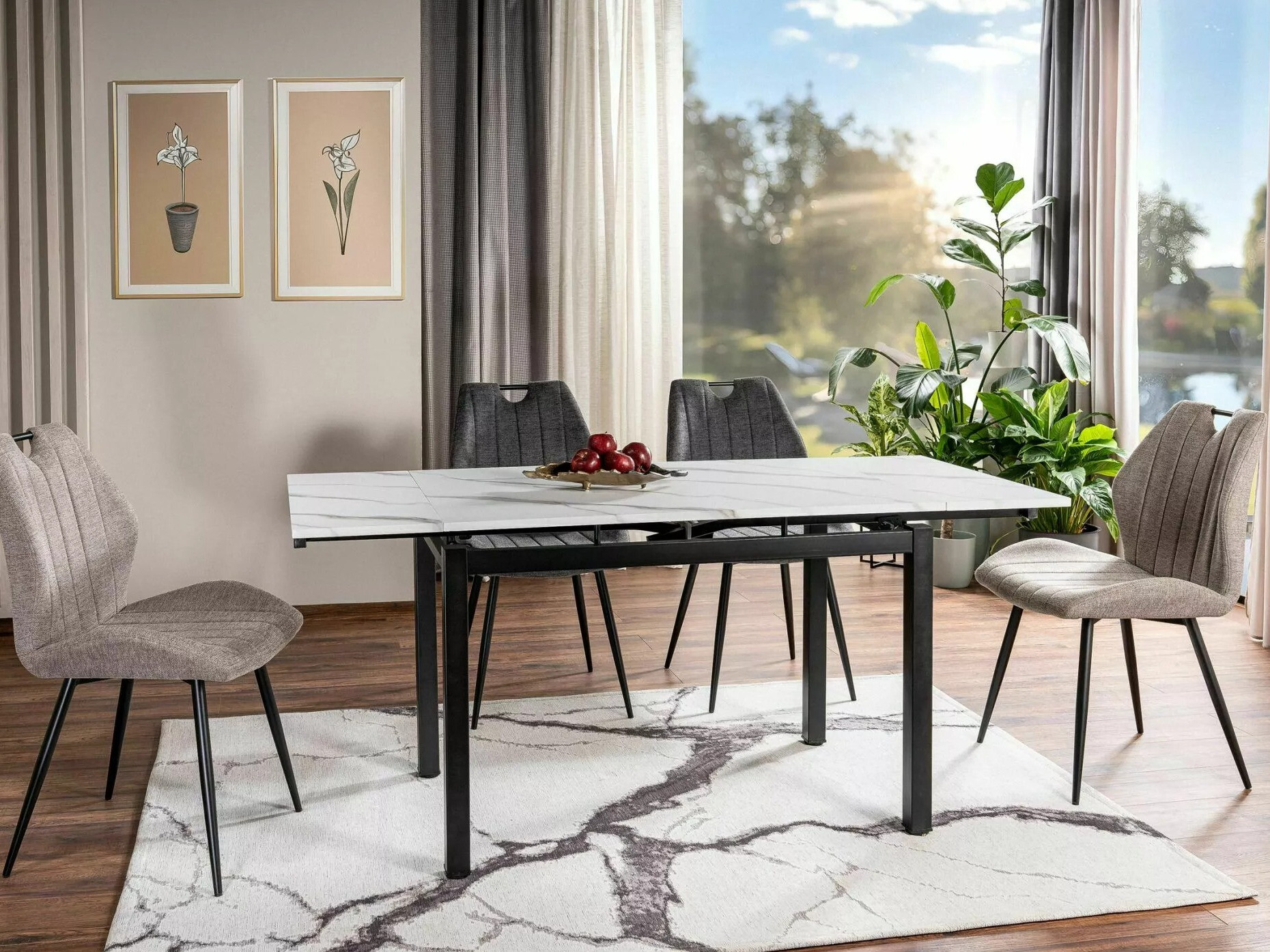 Galds Detroit 667 (Balts marmors)