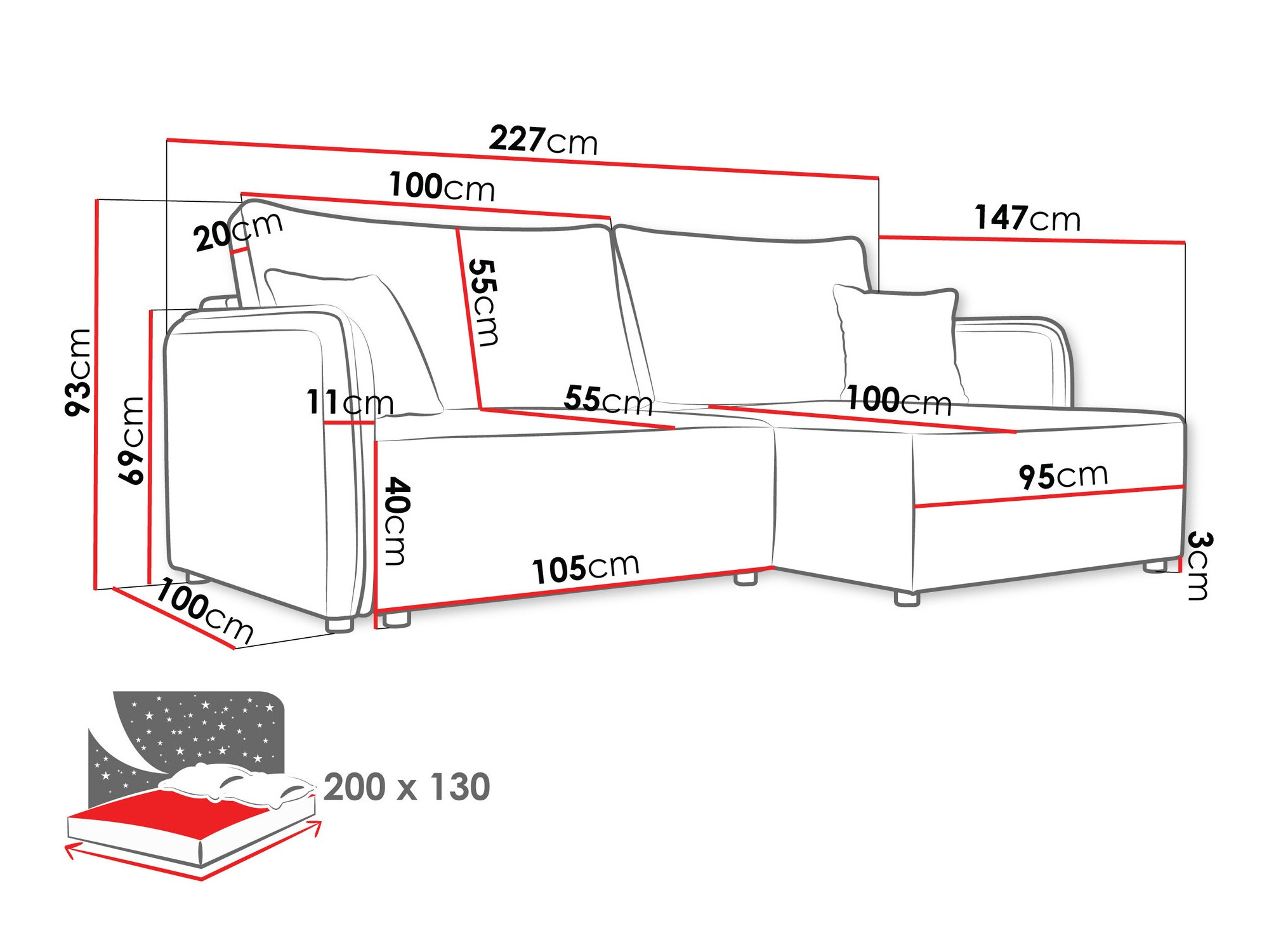 Угловой диван TrendyNest 111 (Velo 621)