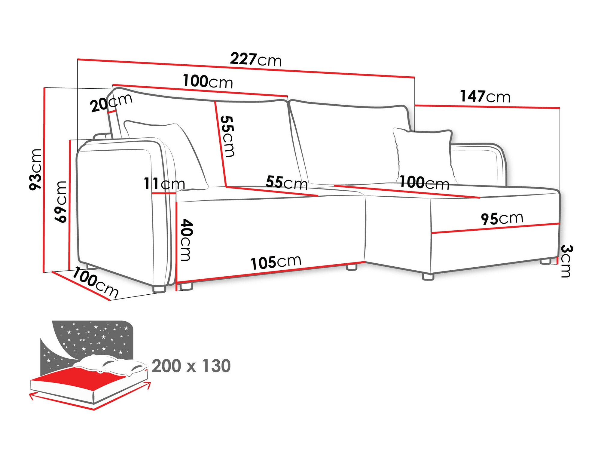 Угловой диван TrendyNest 111 (Velo 636)
