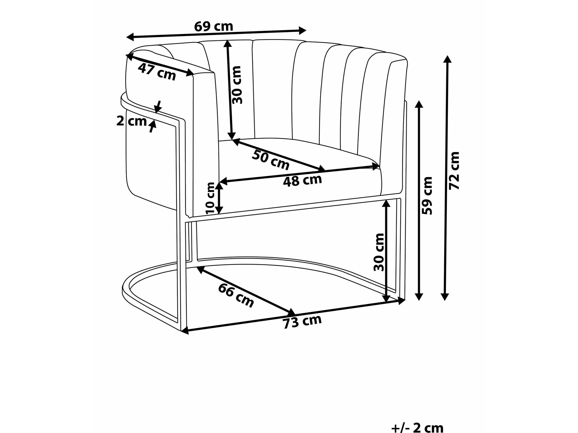 Кресло Berwyn 1141 (Бежевый + Чёрный)