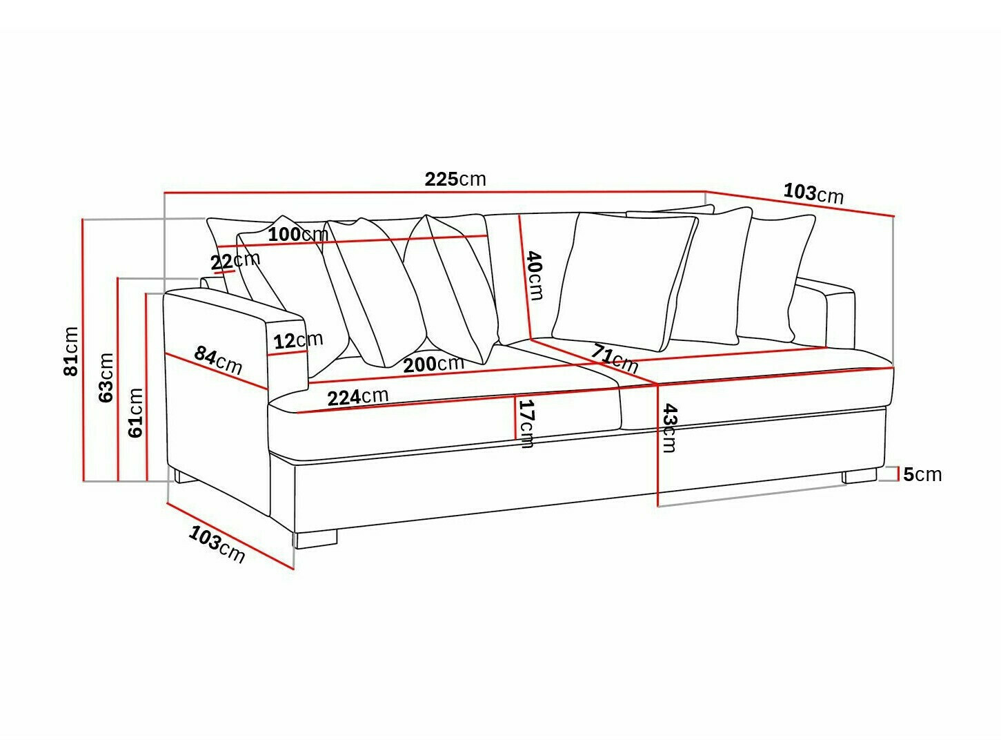 Диван Tivsoe 100 (Storm 09)