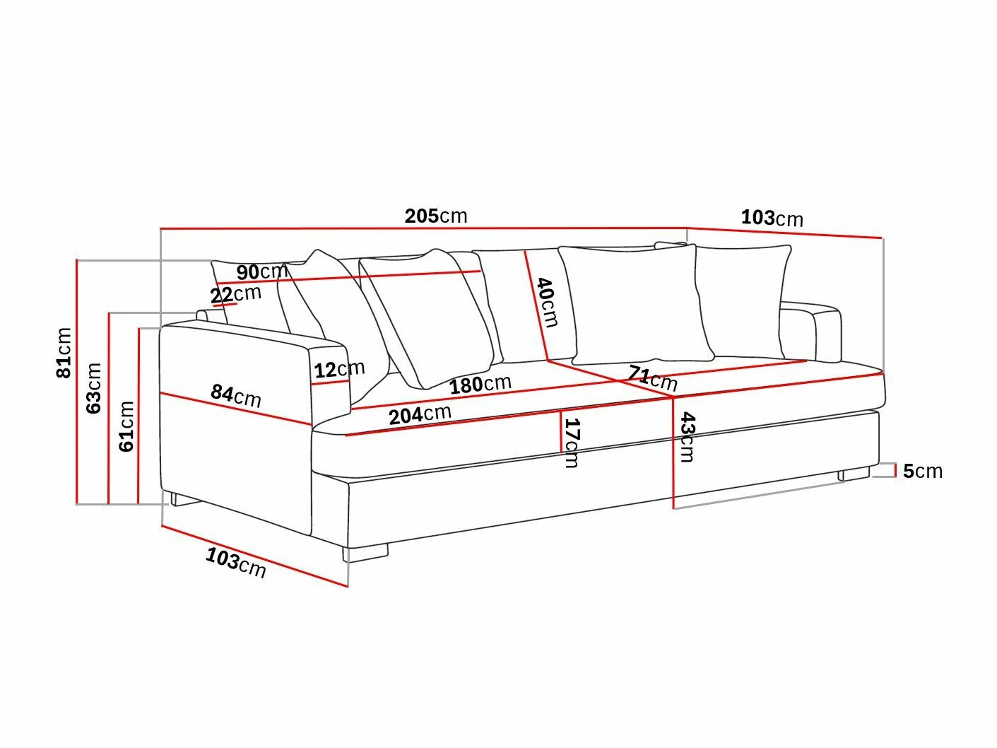 Dīvāns Tivsoe 101 (Storm 02)