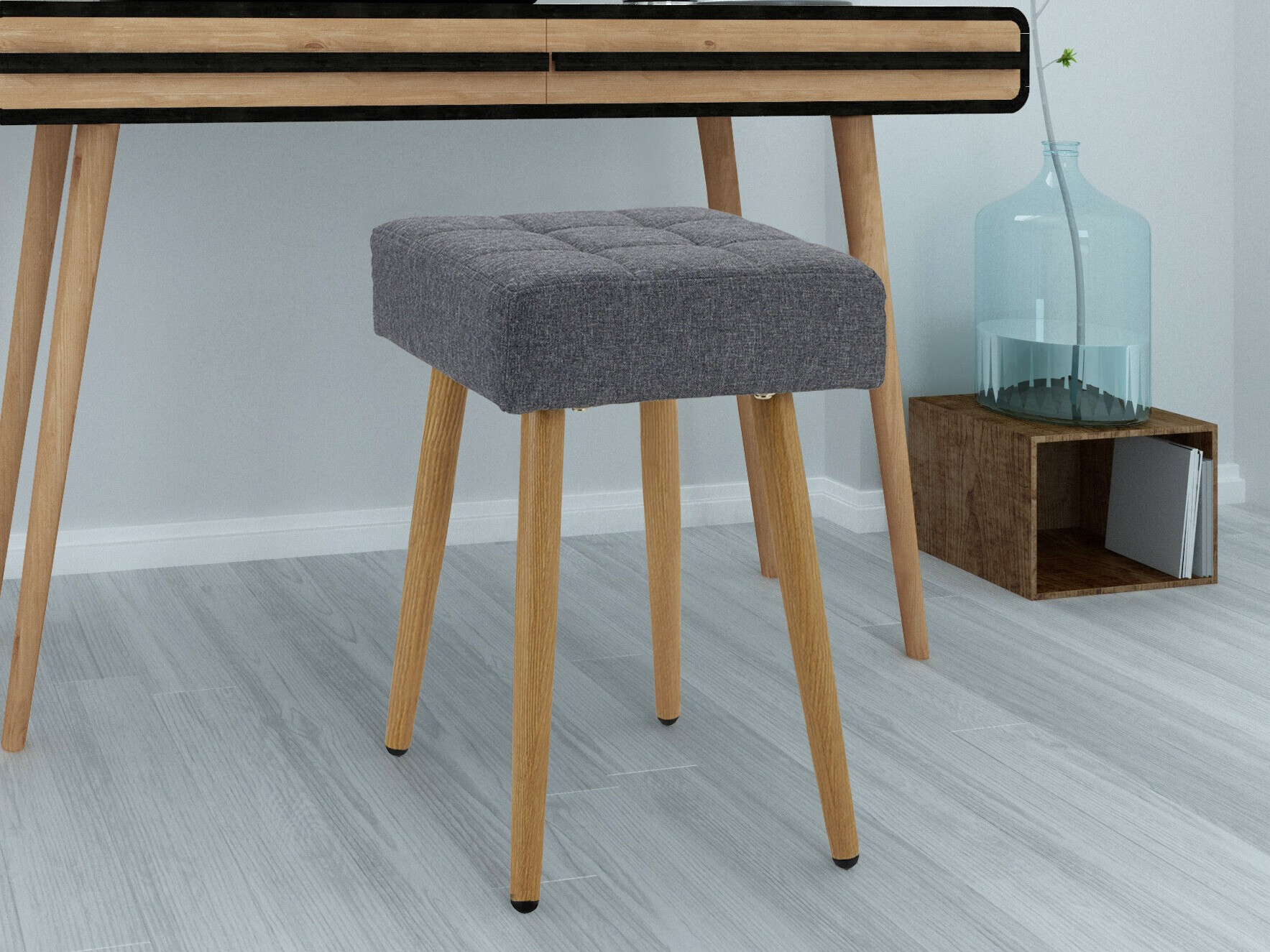 Taburete Denton 1296 (Antracīts + Ozols)