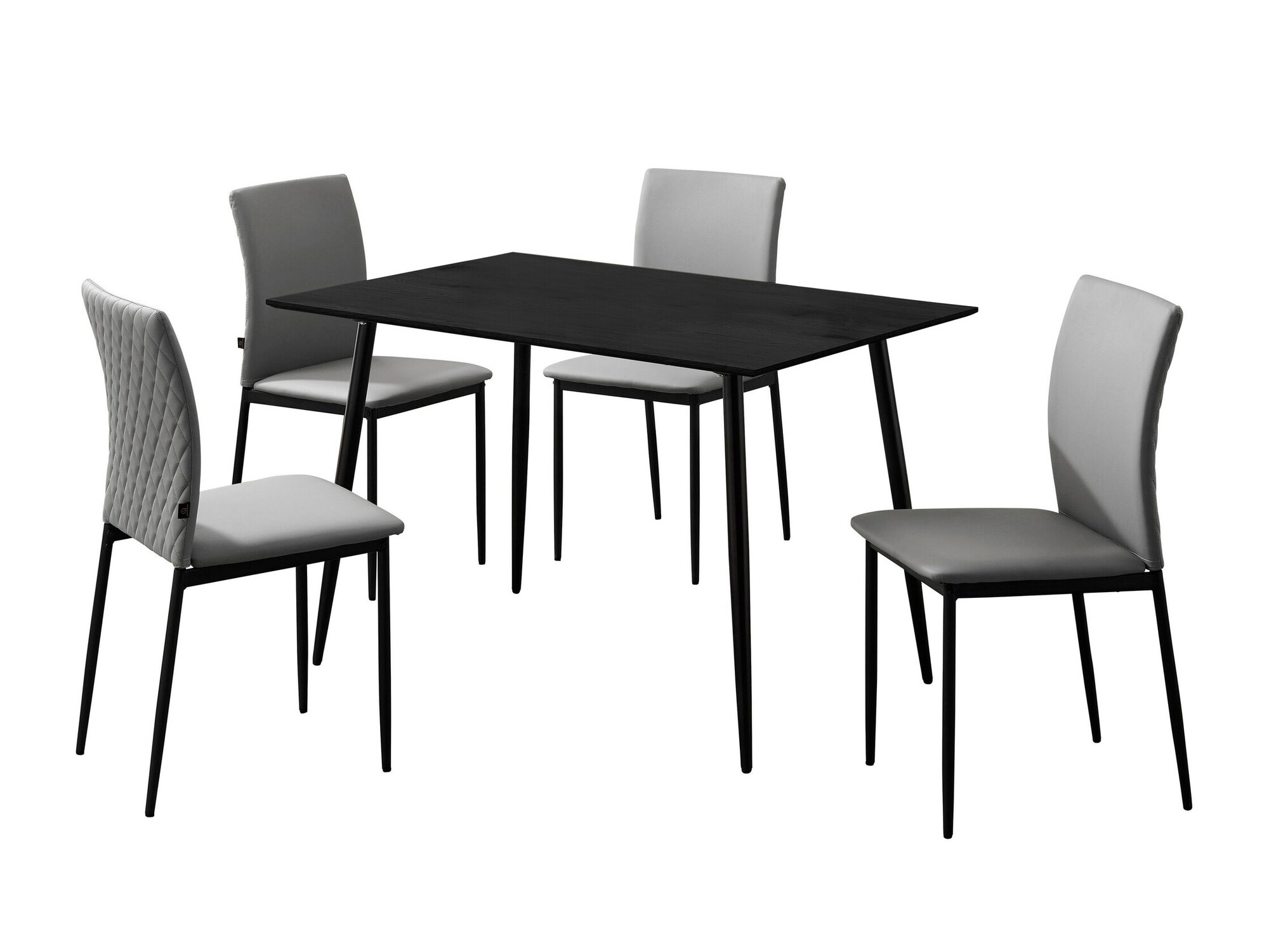 Ēdamistabas komplekts Denton 1419 (Gaiši pelēks)