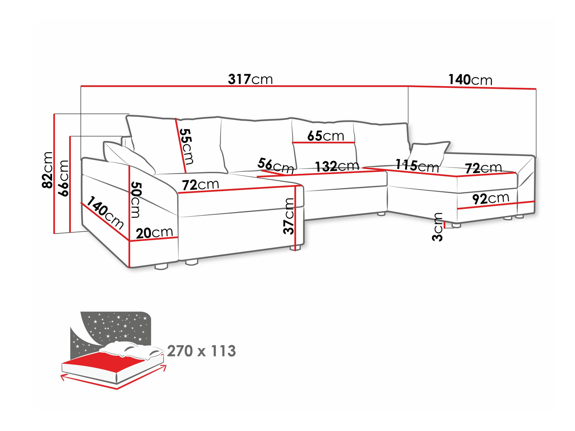 Stūra dīvāns Memphis 105 (Alova 07 + Alova 68)