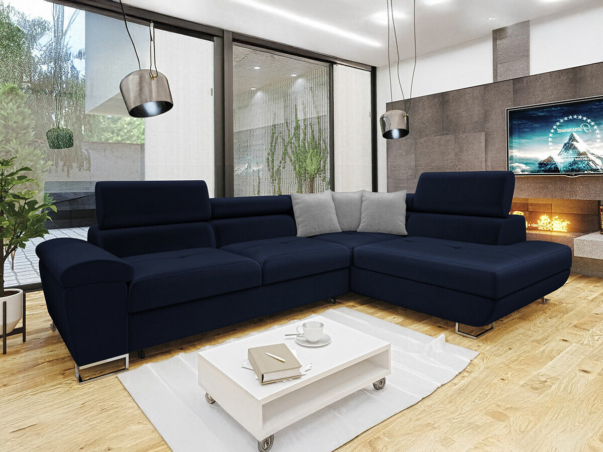 Stūra dīvāns Comfivo Ruta II (Magic Velvet 2216 + Magic Velvet 2240)