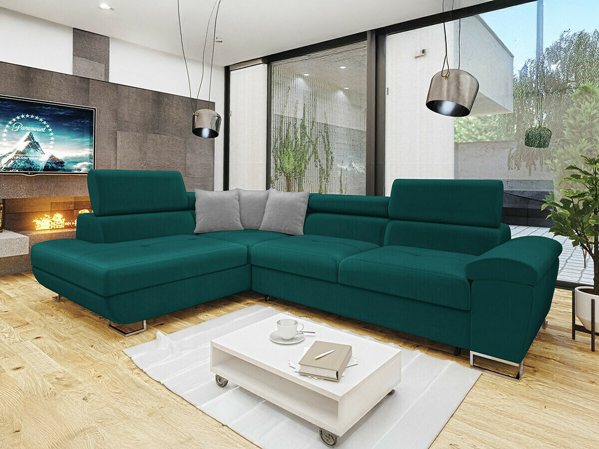 Stūra dīvāns Comfivo Ruta II (Magic Velvet 2221 + Magic Velvet 2240)