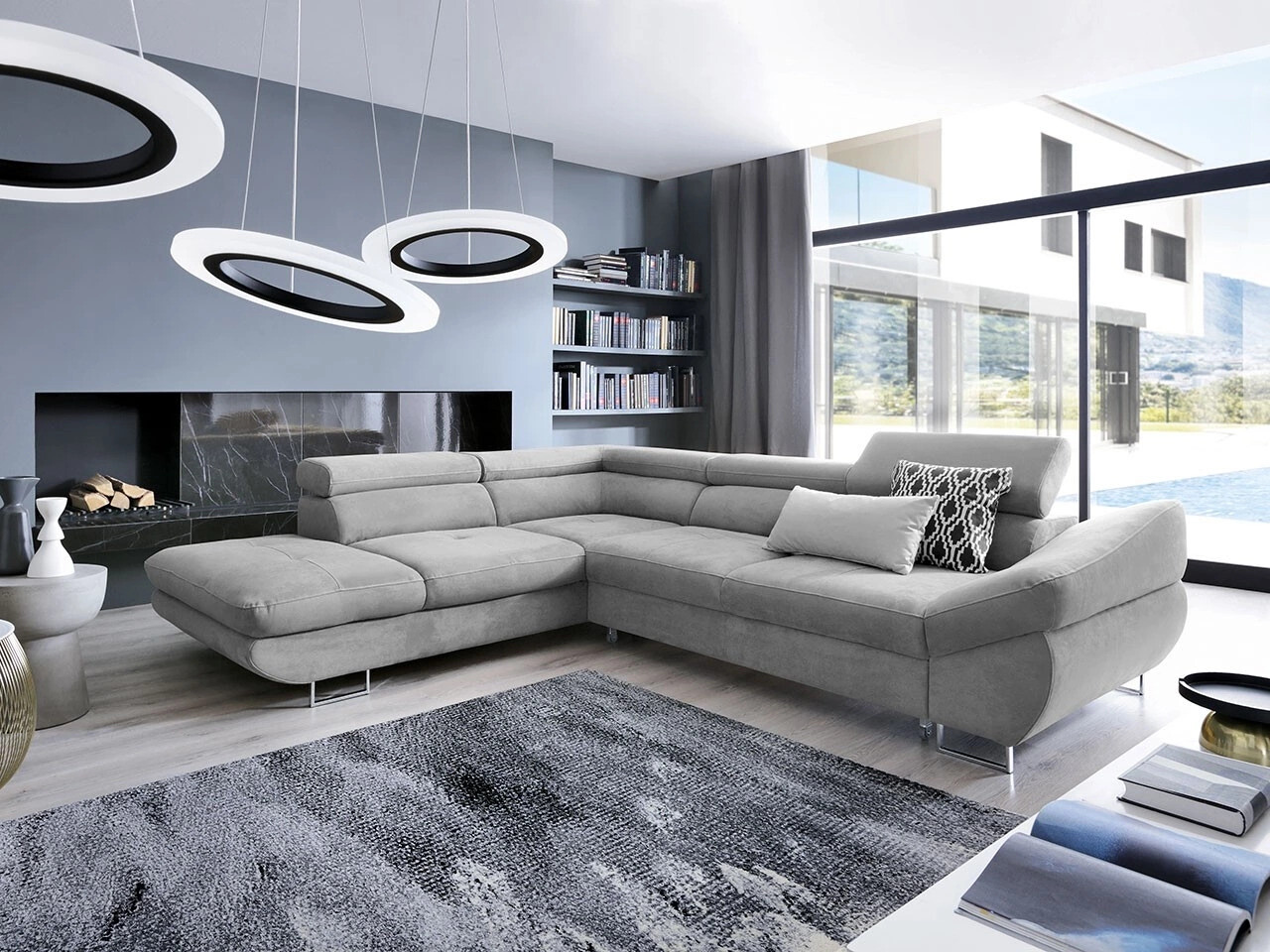 Stūra dīvāns Lincoln 122 (Soro 90)