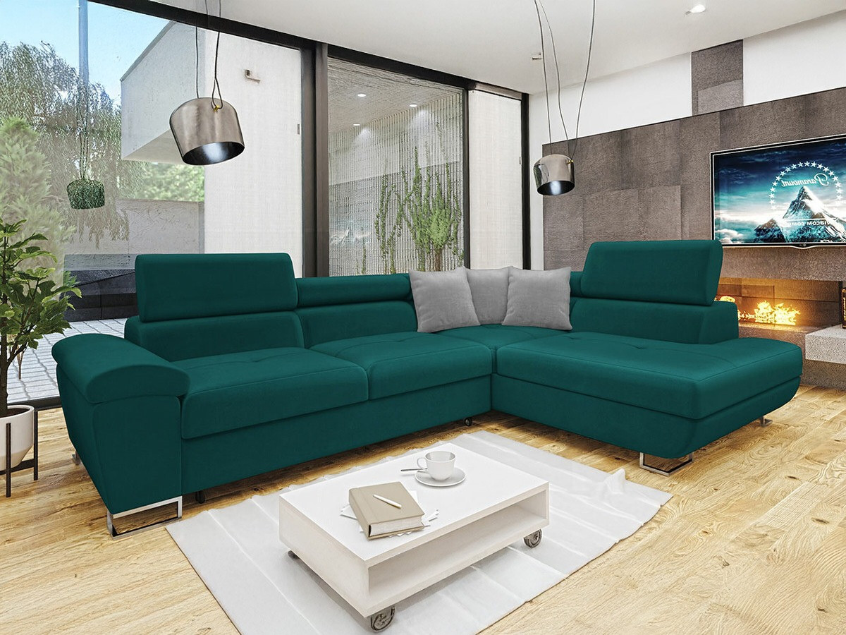 Угловой диван Comfivo 166 (Magic Velvet 2221 + Magic Velvet 2240)