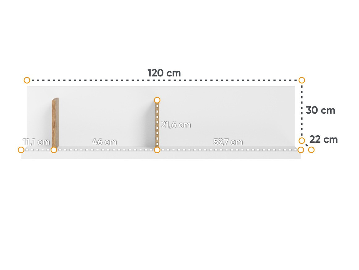 Настенная полка Tesonu 105