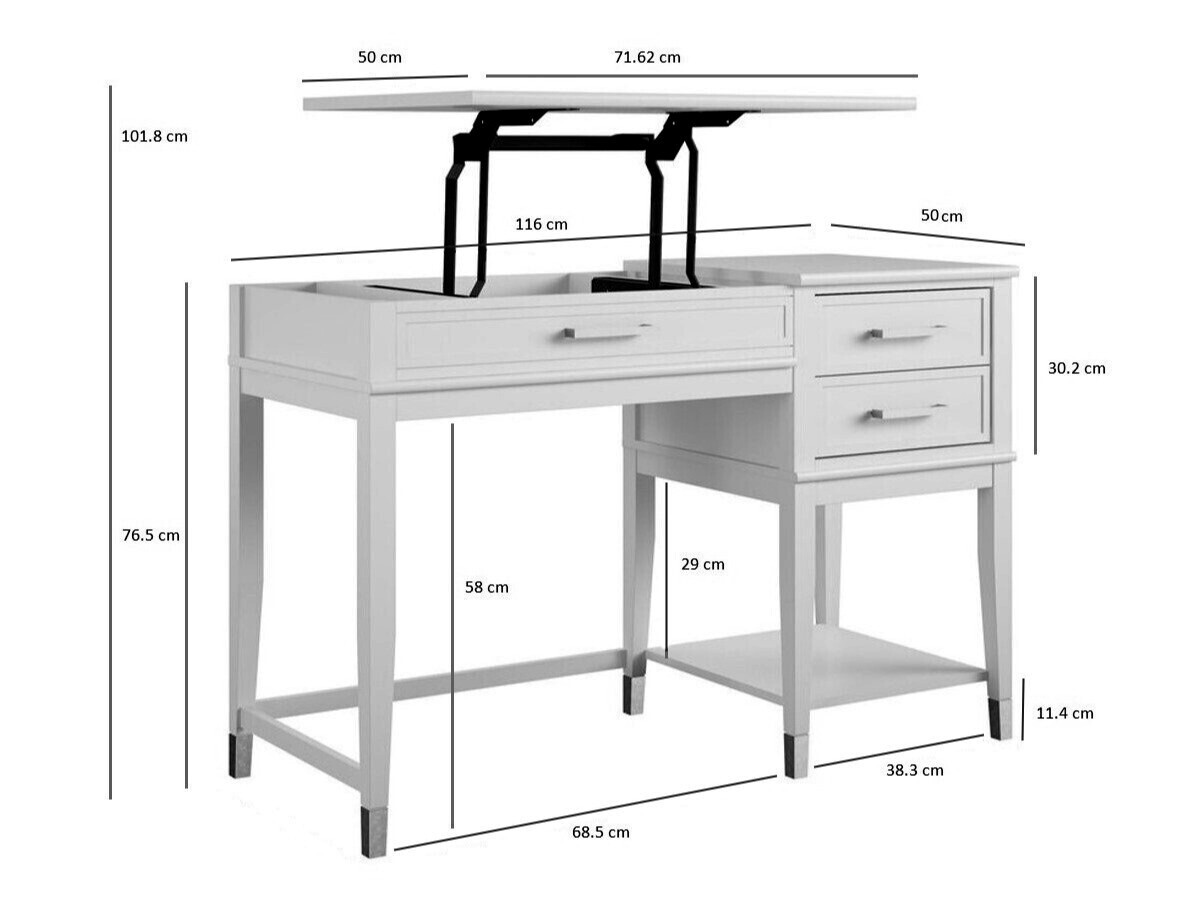 Rakstāmgalds CosmoLiving by Cosmopolitan Belromu 102 (Balts)