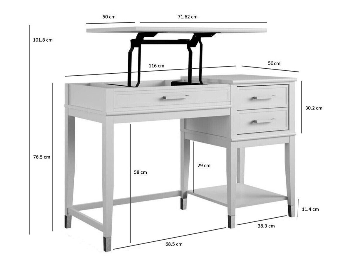 Rakstāmgalds CosmoLiving by Cosmopolitan Belromu 102 (Grafīts)