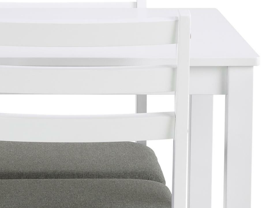 Обеденный гарнитур Norsica 857 (Белый + Светло-серый)