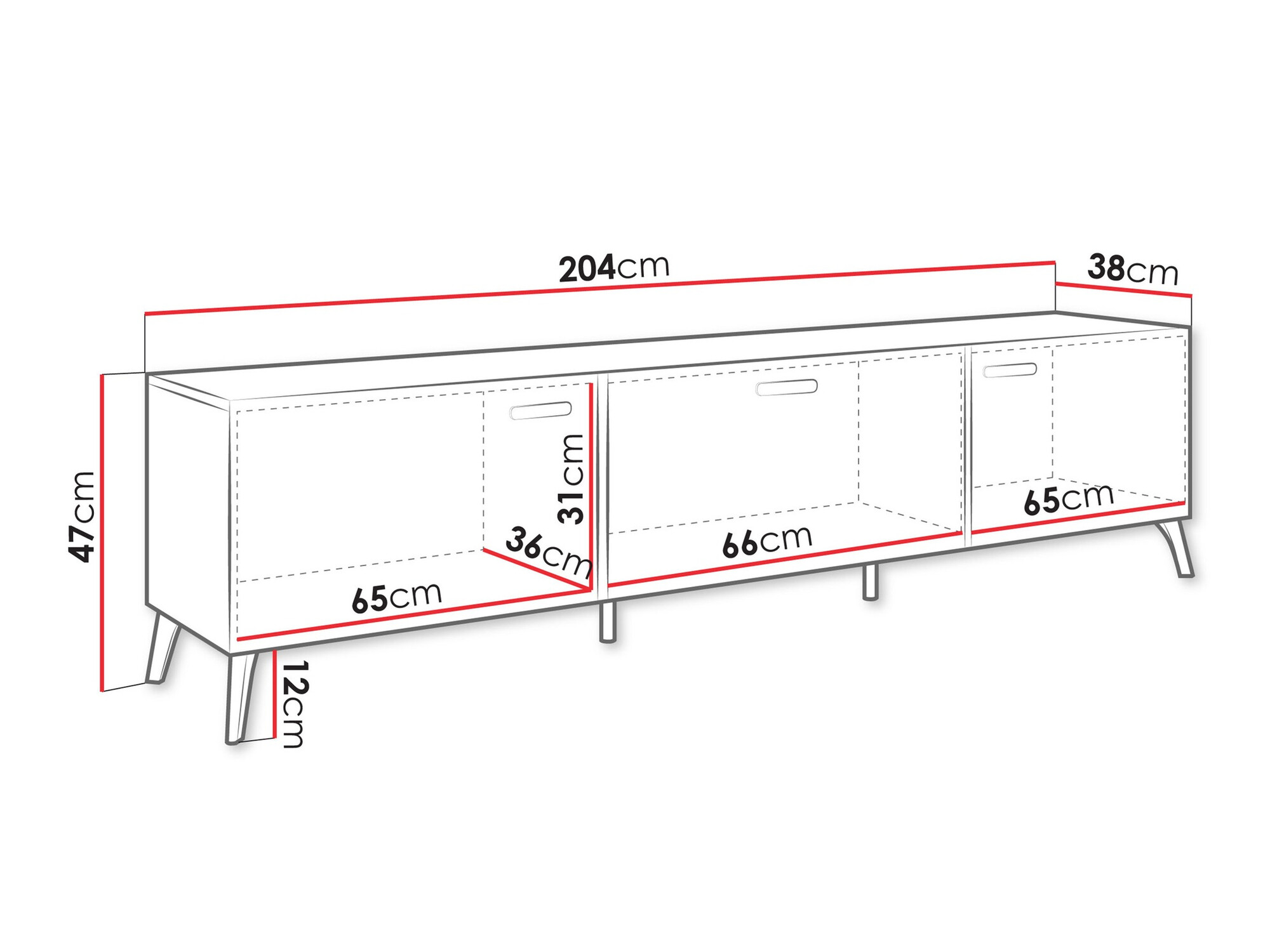 TV galds Comfivo Teslomo 110 (Balts + Glancēts balts)
