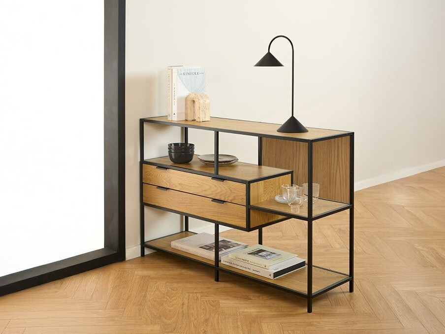 Plaukts Norsica Sevferi 183 (Melns + Savvaļas ozols)