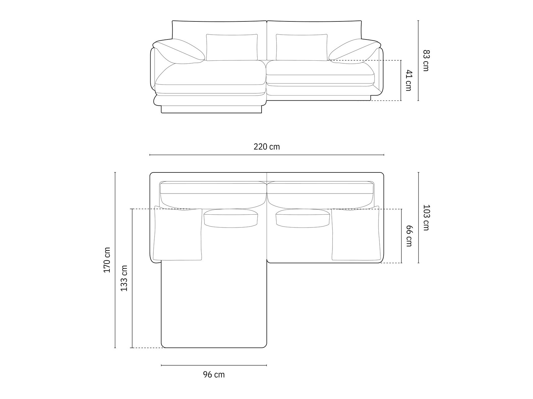 Stūra dīvāns Vernovu 103 (Wind 84)