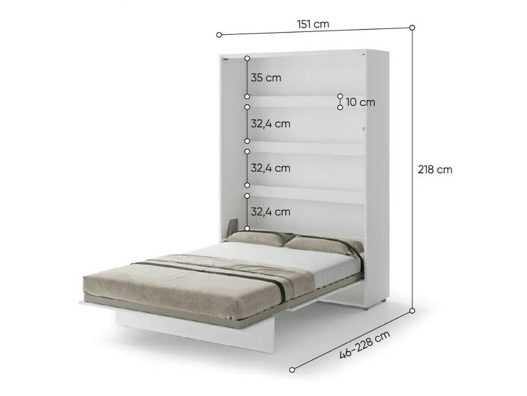 Siena gulta Concept Pro Lenart Levfere 138 (Balts + Pelēks)