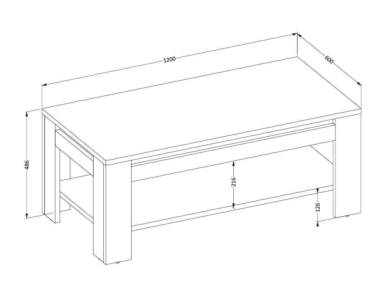Žurnālu galdiņš Melmava 105