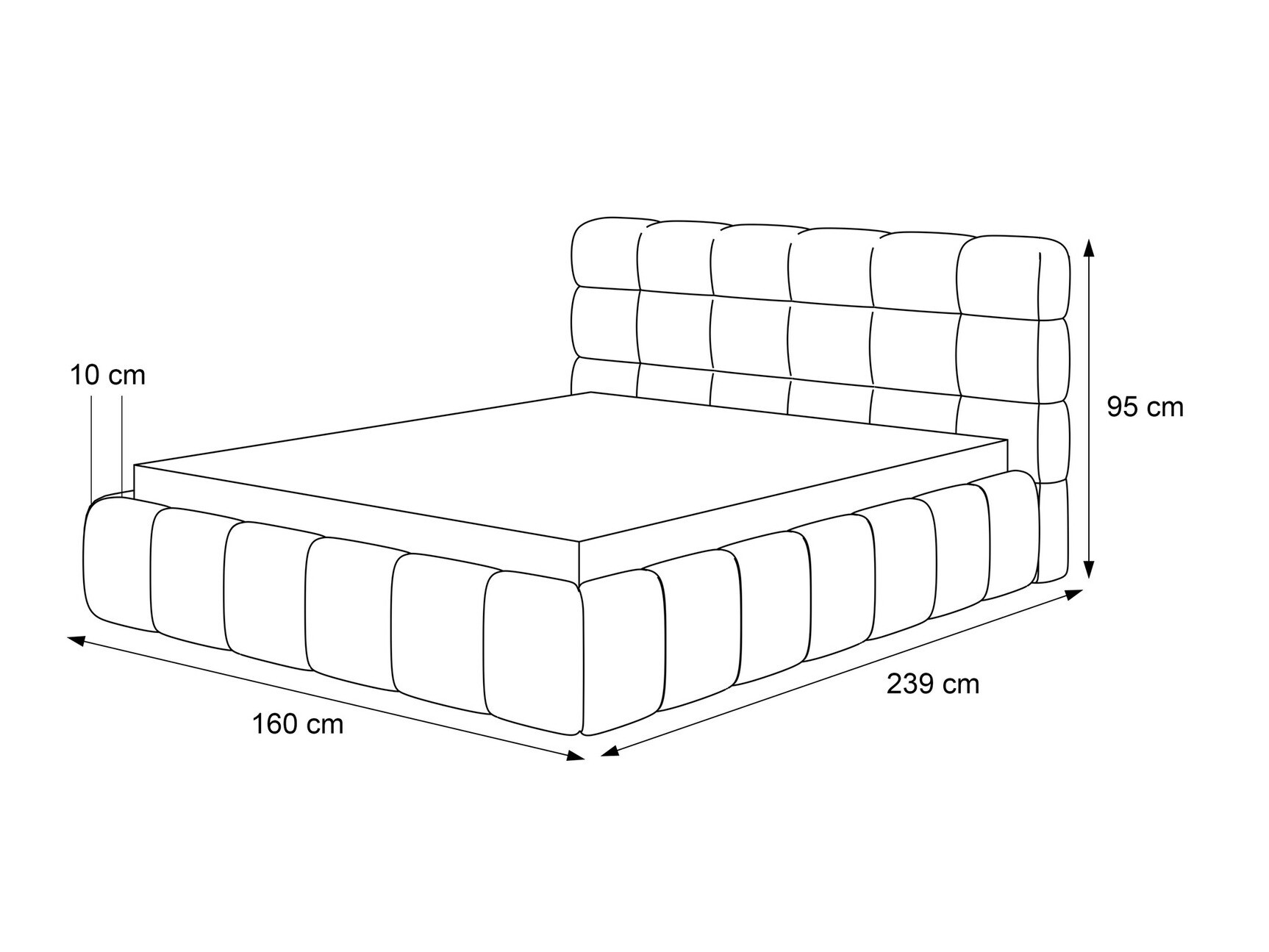 Кровать Martinez 100 (Quelle 100)
