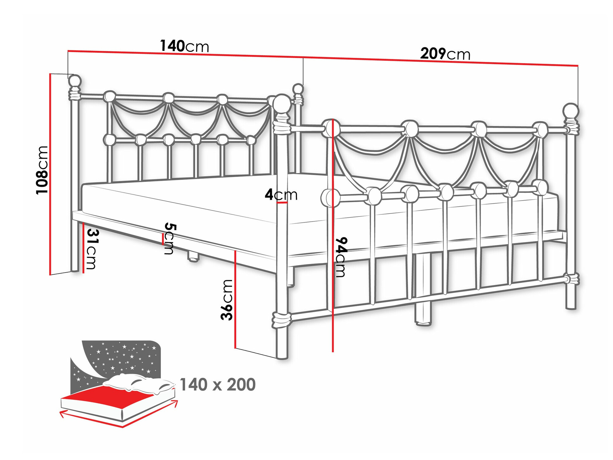 Кровать Elmira 103