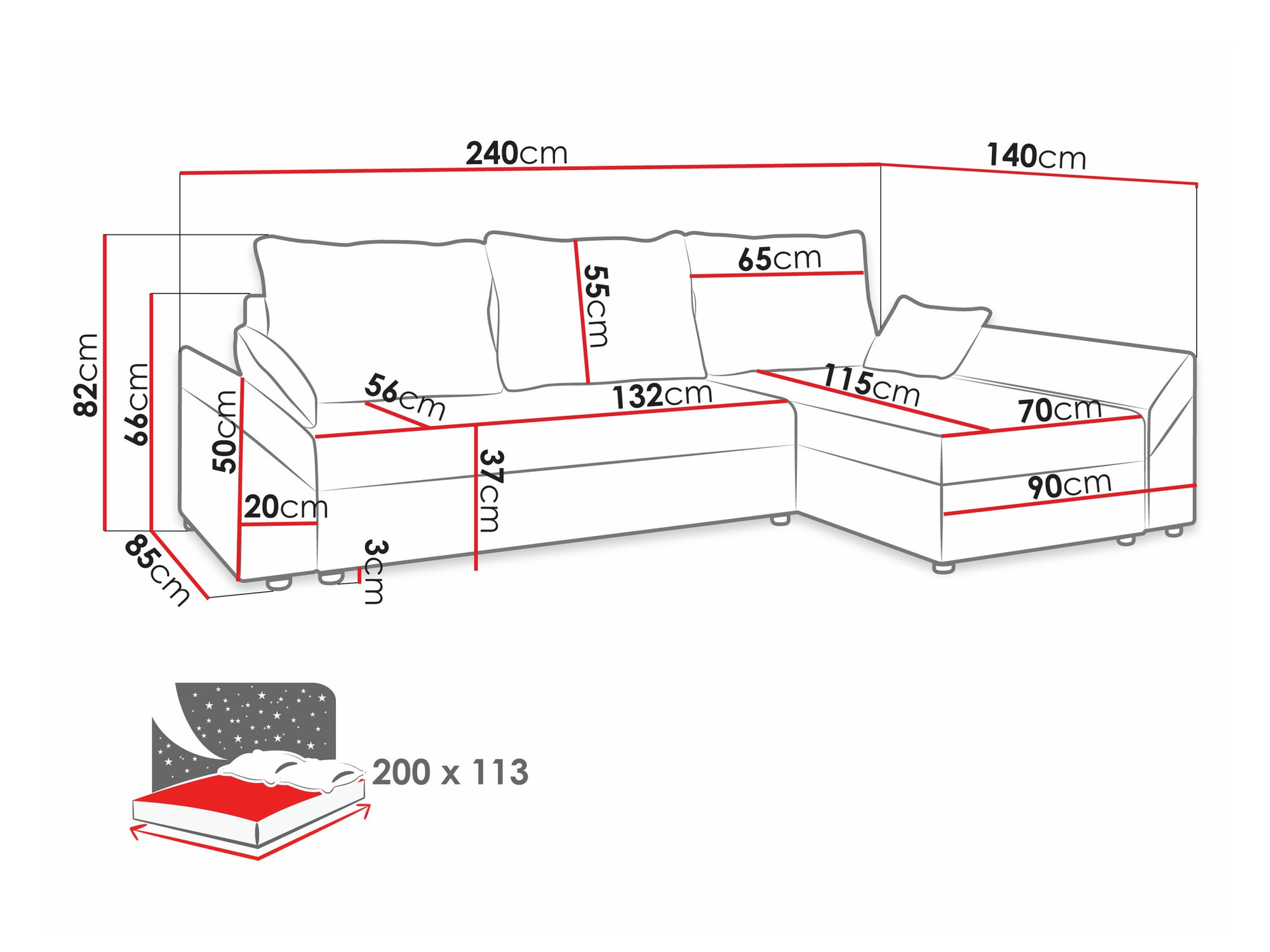 Stūra dīvāns Memphis 104 (Alova 36 + Alova 04)