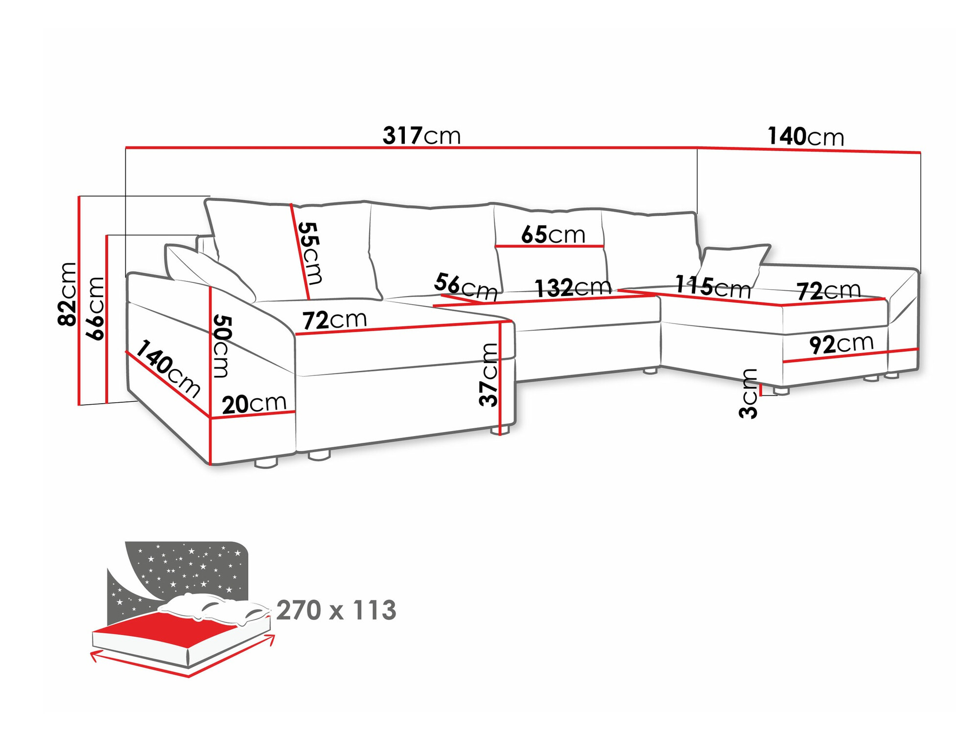 Stūra dīvāns Memphis 131 (Kronos 29)
