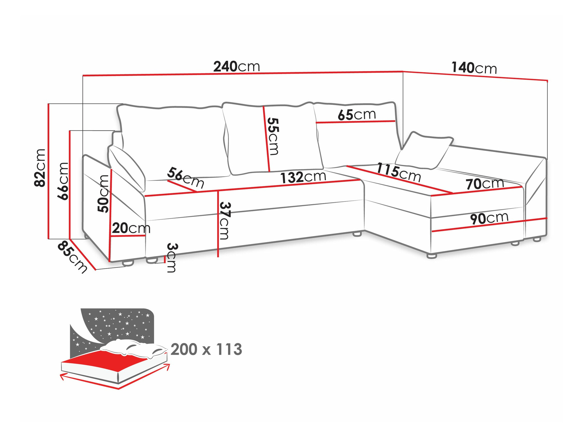 Угловой диван Memphis 104 (Poso 110)